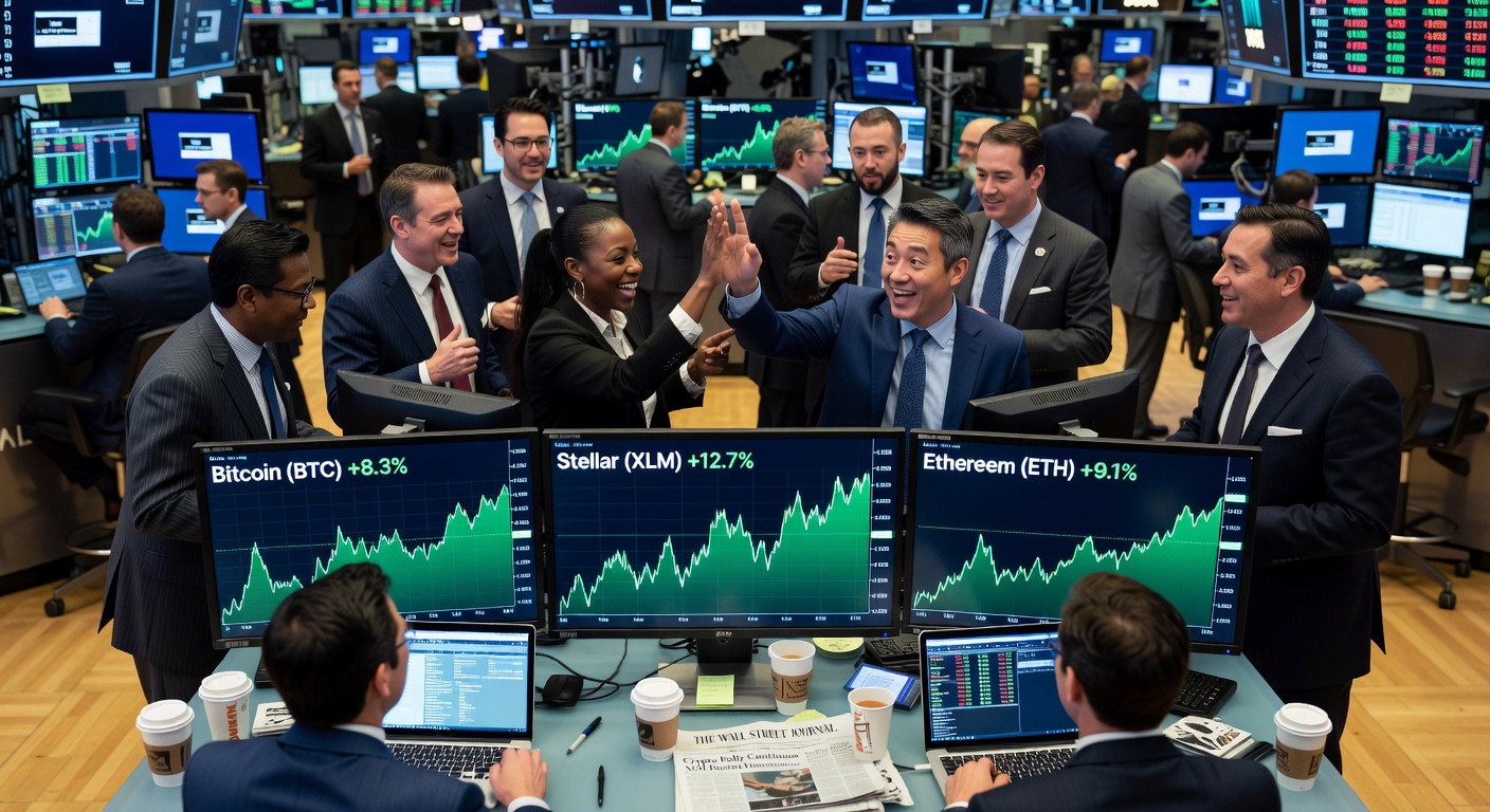 Stellar's Surge Ignites Crypto Optimism Amid Mega Bets